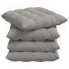 vidaXL Setjp&uacute;&eth;ar 4 pcs Lj&oacute;sgr&aacute;r 40 x 40 x 6 cm Microfleece
