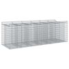 vidaXL Gabion h&aelig;kka&eth; r&uacute;m 3 pcs Silfurlitur