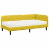 vidaXL Hornr&uacute;m ramma Gulur 100 x 200 cm Flauel