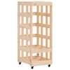 vidaXL Vi&eth;argeymsla me&eth; Hj&oacute;lum 40x49x110 cm Gegnheil Fura