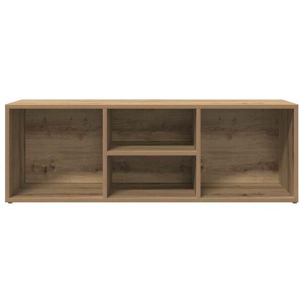 vidaXL Skógeymslubekkur Artisan Oak 105x35x35 cm Hannaður viður