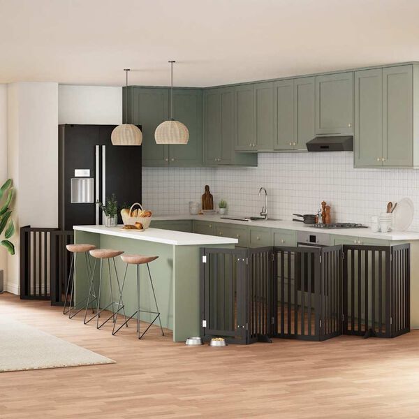 vidaXL hundahli&eth; me&eth; hur&eth; sem h&aelig;gt er a&eth; brj&oacute;ta saman 12 pl&ouml;tur 600 cm