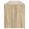 vidaXL Sjónvarpsskápur með LED Ljósum Sonoma Eik 120x35x40 cm