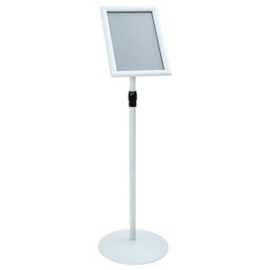 vidaXL Pedestal p&oacute;ststandur Silfur 33 x 33 x 126 cm PVC og St&aacute;l