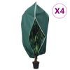 vidaXL Pl&ouml;ntuyfirbrei&eth;slur m/ Rennil&aacute;s 4 stk. Fl&iacute;s 70 g/m&sup2; 3,14x2,5 m