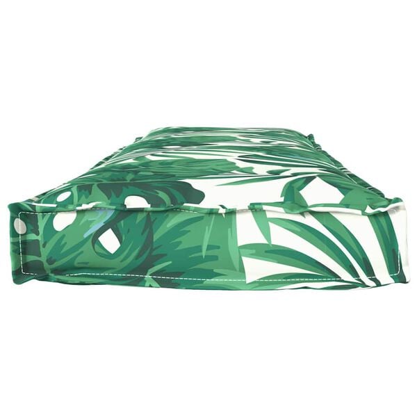 vidaXL Brettp&uacute;&eth;i fyrir bekk Laufmynstur 140 x 40 x 8 cm Oxford efni