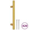 vidaXL Sk&aacute;pur Handf&ouml;ng 20 stk Gulllitu&eth; 96 mm Ry&eth;fr&iacute;tt st&aacute;l