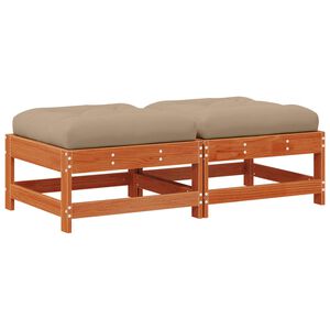 vidaXL Gar&eth;f&aelig;tur Mass&iacute;ft furuvi&eth; VaxBr&uacute;nn