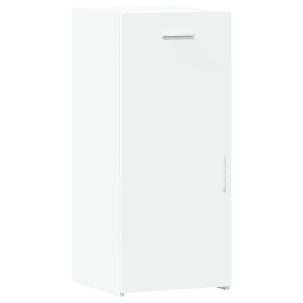 vidaXL Skenkur Hv&iacute;tur 40x42,5x93 cm Samsettur Vi&eth;ur