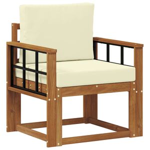 vidaXL &Uacute;tis&oacute;fi Solid Akas&iacute;uskei&eth; og P&oacute;lyester N&aacute;tt&uacute;rulegur