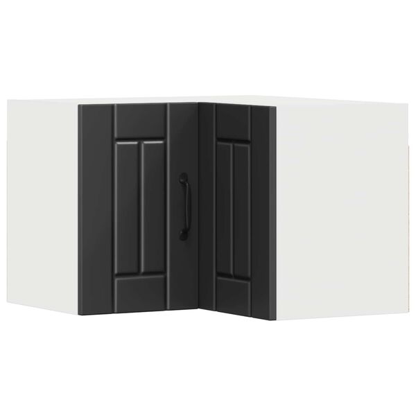 vidaXL Eldh&uacute;s sk&aacute;pur Svartur 57 x 57 x 40 cm Samsettur vi&eth;ur