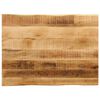 vidaXL Bor&eth;plata me&eth; N&aacute;tt&uacute;rulegum Br&uacute;num 70x60x3,8 cm Mang&oacute;vi&eth;ur