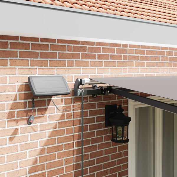 vidaXL H&aelig;gt a&eth; draga saman skyggni Lj&oacute;sgr&aacute;tt 500 &times;300 cm d&uacute;kur