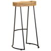 244010 vidaXL Bar Stools 2 pcs Solid Mango Wood