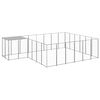 vidaXL Hundabyrgi Silver 12,1 m&sup2; St&aacute;l