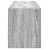 vidaXL baðherbergis veggskápur Grár Sonoma 100x25x30 cm Hannaður viður