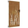 vidaXL Gar&eth;hli&eth; 85x175 cm &uacute;r corten st&aacute;li, grash&ouml;nnun