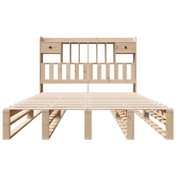 vidaXL R&uacute;mgrind me&eth; B&oacute;kahillu &aacute;n D&yacute;nu 140x190 cm Gegnheil Fura