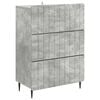 vidaXL Sk&uacute;ffusk&aacute;pur Steinsteypugr&aacute;r 66 x 34,5 x 92 cm Samsettur vi&eth;ur