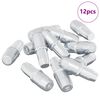 vidaXL Hillupinn 12 pcs Silfur 7 x 16 mm J&aacute;rn