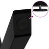 vidaXL borðstofuborðsfætur X-laga 2 stk svart 60x(72-73) cm stál