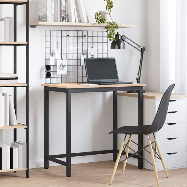 vidaXL bor&eth; N&aacute;tt&uacute;rulegur 80 x 50 x 77 cm Vinnslutr&eacute; og st&aacute;li