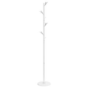 vidaXL Fatahengi Hvítt 175 cm Dufthúðað Járn