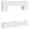 vidaXL Sj&oacute;nvarpssk&aacute;pasett 4 pcs H&aacute;gloss hv&iacute;tur Samsettur vi&eth;ur