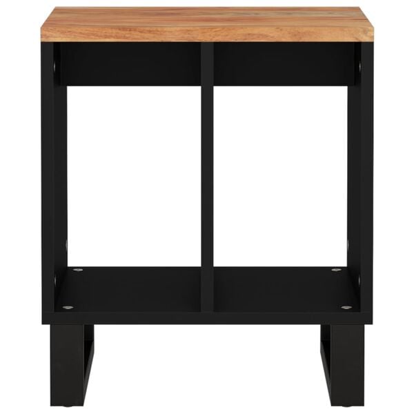 vidaXL Hliðarborð 40x31x46 cm Gegnheill Akasíuviður & Samsettur Viður