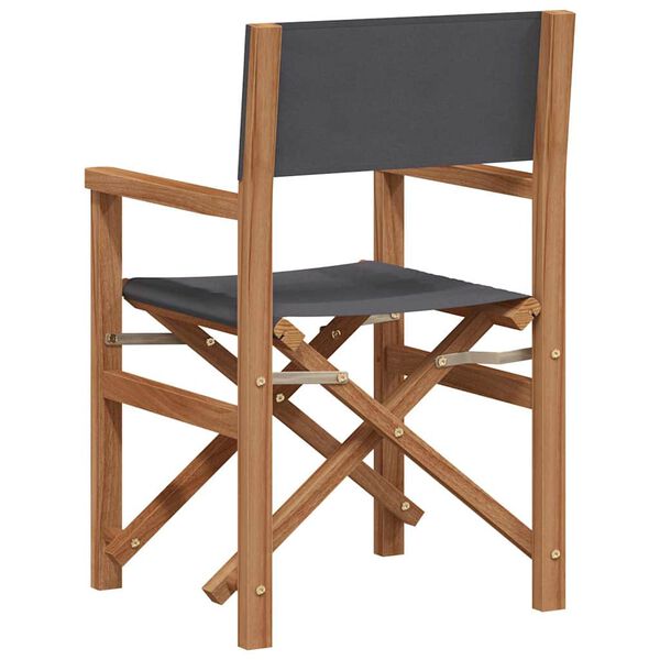 vidaXL Folding Director's Chair Gr&aacute;r 56 x 54 x 87 cm Solid teak vi&eth;ur