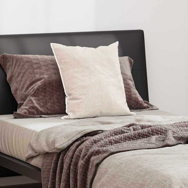 vidaXL Koddi me&eth; kodda Hv&iacute;tt 61 x 41 x 20 cm P&oacute;l&yacute;ester