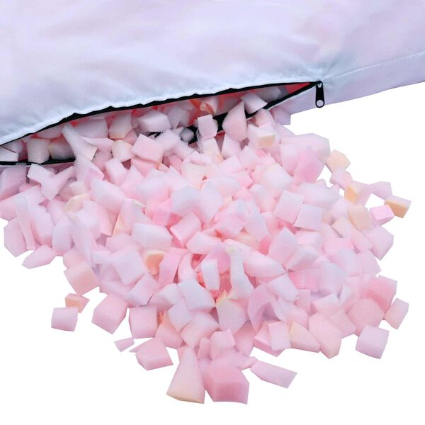 vidaXL Rifinn svampafylling Bleikur 2,5 kg P&oacute;l&yacute;&uacute;retan