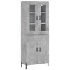 vidaXL H&aacute;r Sk&aacute;pur Steypugr&aacute;r 69,5x34x180 cm Samsettur Vi&eth;ur