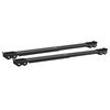 vidaXL &THORN;vottav&eacute;labotn 2 pcs Svartur 72 x 5 x 4,5 cm Ry&eth;fr&iacute;tt St&aacute;l