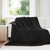 vidaXL &THORN;eppi 24 pcs Svartur 240 x 220 cm Fl&iacute;s