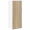 vidaXL Vegghengdur sk&aacute;pur Sonoma Eik 40 x 31 x 100 cm Samsettur vi&eth;ur