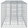 vidaXL Gabion h&aelig;kka&eth; r&uacute;m Silfur 180 x 60 x 55 cm Galvaniserad st&aacute;l
