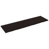 vidaXL Vegghilla D&ouml;kkbr&uacute;n 220x60x(2-4) cm Me&eth;h&ouml;ndlu&eth; Gegnheil Eik