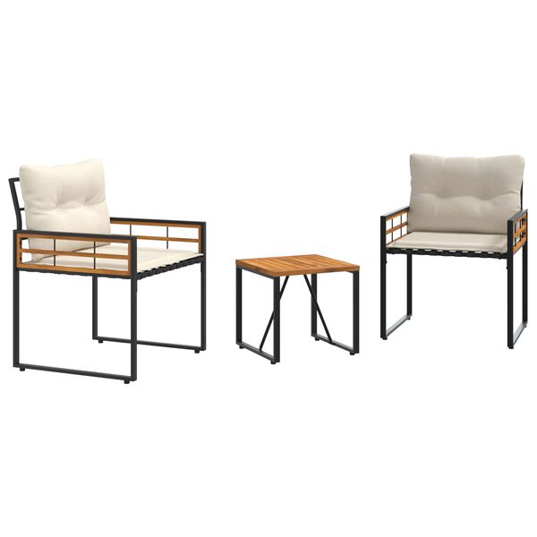 vidaXL Utandyra h&uacute;sgagna sett me&eth; p&uacute;&eth;i 3 pcs Rj&oacute;malitur