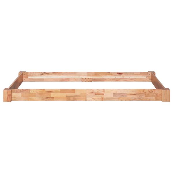 vidaXL R&uacute;mgrind Gegnheill Eikarsp&oacute;nn 90x200 cm