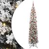 vidaXL Gervi j&oacute;latr&eacute; me&eth; 300 LED Gr&aelig;nn 240 cm PVC, st&aacute;l og plast