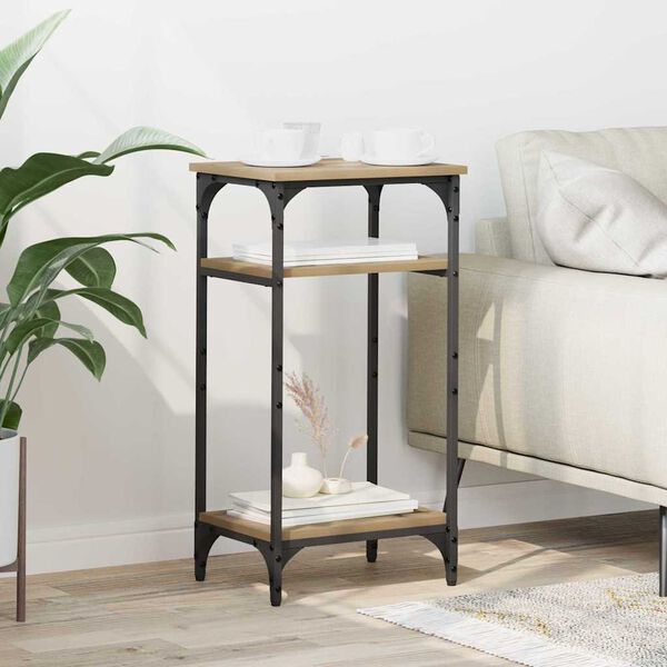 vidaXL Hli&eth;arbor&eth; Artisan Eik 40 x 30 x 75 cm Samsettur vi&eth;ur