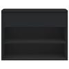 vidaXL Skóbekkur Svartur 60x30x45 cm Samsettur Viður