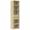 vidaXL H&aacute;r Sk&aacute;pur Sonoma Eik 45x42,5x185 cm Samsettur Vi&eth;ur