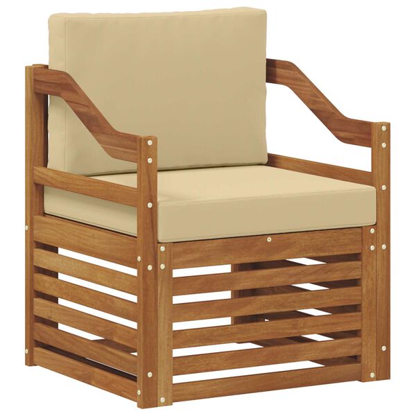 vidaXL &Uacute;ti s&oacute;fasett me&eth; p&uacute;&eth;i N&aacute;tt&uacute;rulegur 67 x 63 x 73 cm