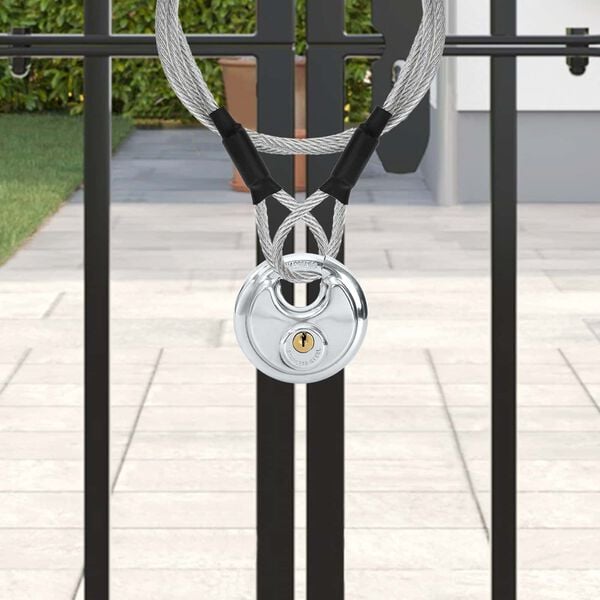 vidaXL Diskul&aacute;sar me&eth; lykklum 12 pcs Silfur 9 x 2.8 x 9 cm