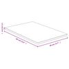 vidaXL Borðplata 40x60x1,5 cm Bambus