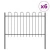 vidaXL Gar&eth;hefti 6 pcs Gr&aacute;r 10,2 x 1 m Duftlita&eth;ur st&aacute;l