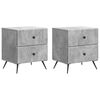 vidaXL Noat&ouml;flu sk&aacute;pur 2 pcs Steinsteypugr&aacute;r 43 x 34,5 x 47,5 cm