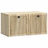 vidaXL Veggfestur sj&oacute;nvarpssk&aacute;pur Sonoma eikarlitur 59,5 x 31 x 30 cm